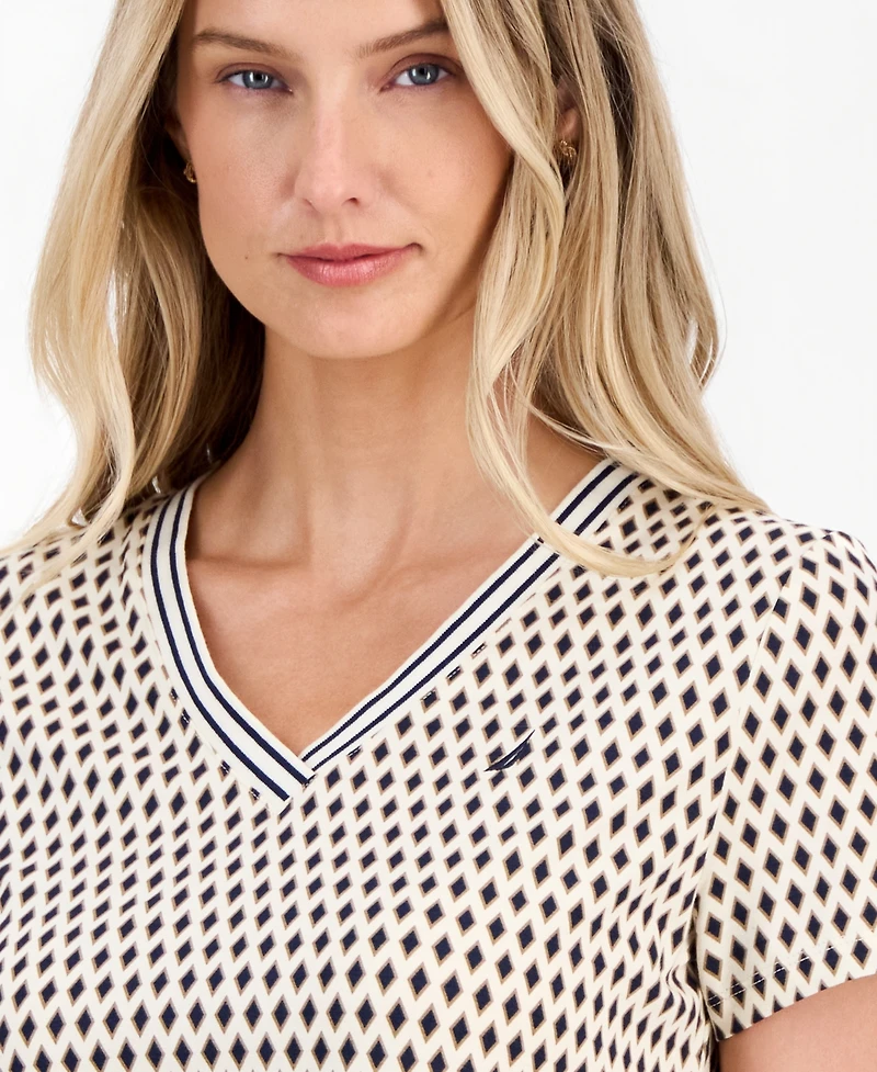 Nautica Women's V-Neck T-Shirt