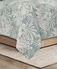 Salt Life Auckland Floral 3-Piece Quilt Set, Full/Queen