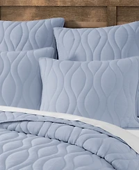 Salt Life Cove Geometric 3-Piece Quilt Set, King/California King
