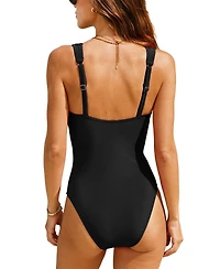 Cupshe Women's One-Piece Swimsuit Lace-up Front