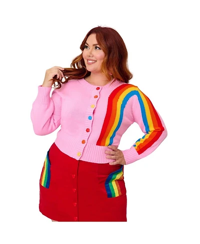 Unique Vintage Plus Size 1950s Cropped Cardigan