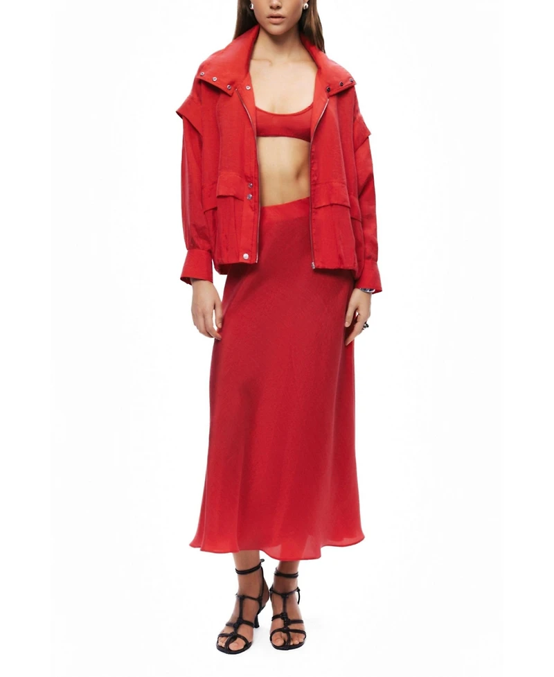 Nocturne Women's Pleated Midi Skirt