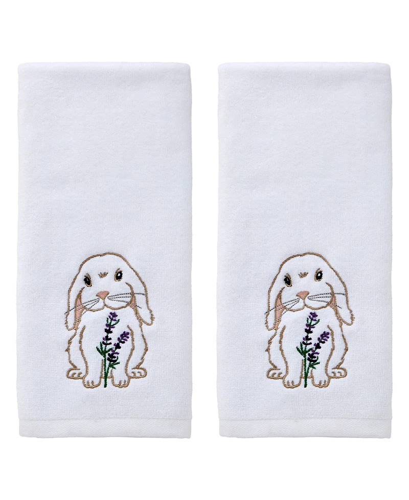 Skl Home Bunny Lop Bunny Lop Embellished Curved 2-Piece Hand Towel Set