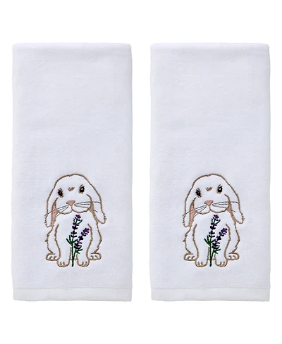 Skl Home Bunny Lop Bunny Lop Embellished Curved 2-Piece Hand Towel Set