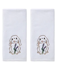 Skl Home Bunny Lop Bunny Lop Embellished Curved 2-Piece Hand Towel Set