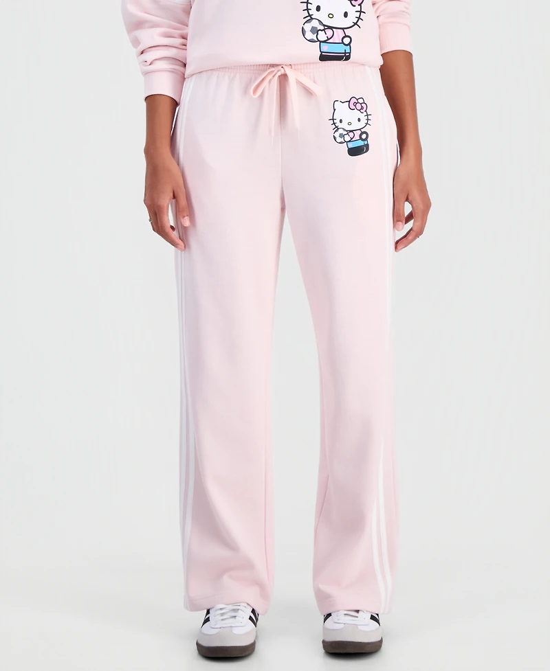 Sanrio Women's Fleece Track Pant Wide-Leg Drawstring