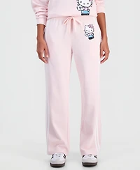 Sanrio Women's Fleece Track Pant Wide-Leg Drawstring