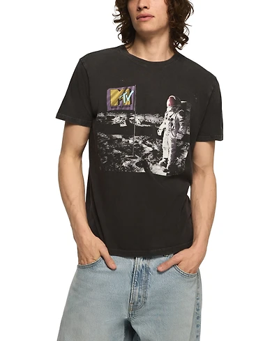 Lucky Brand Men's Mtv Moon Man Graphic T-Shirt