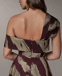 Donna Karan New York Petite One-Shoulder Ball Gown