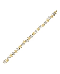 Arabella Yellow & White Cubic Zirconia Bracelet in 14k Yellow Gold-Plated Sterling Silver