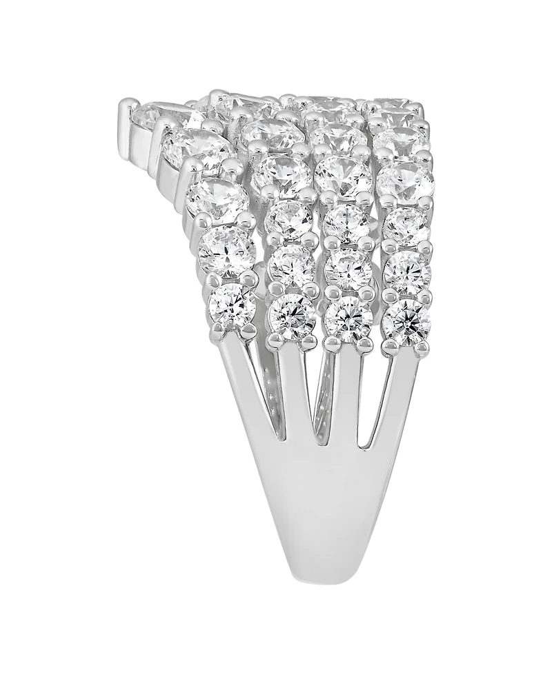Arabella White Cubic Zirconia Band Ring (5-1/8 ct. t.w.) in Sterling Silver Rhodium