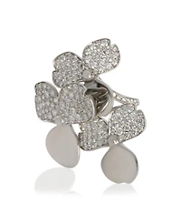Pre-Owned Tiffany & Co Platinum Diamond Paper Flowers Ring