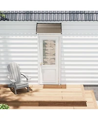gaomon 40inch x40inch Window Awning Canopy Exterior, Polycarbonate Cover, for Door Entrance