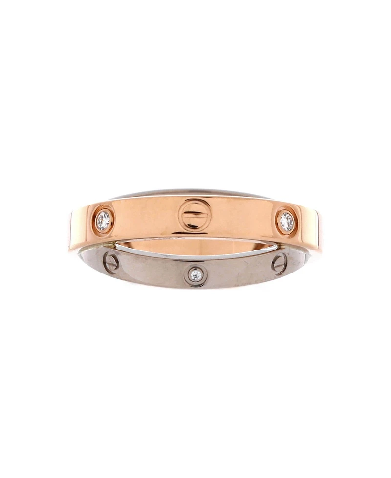 Pre-Owned Cartier Love 6 Diamonds Double Ring