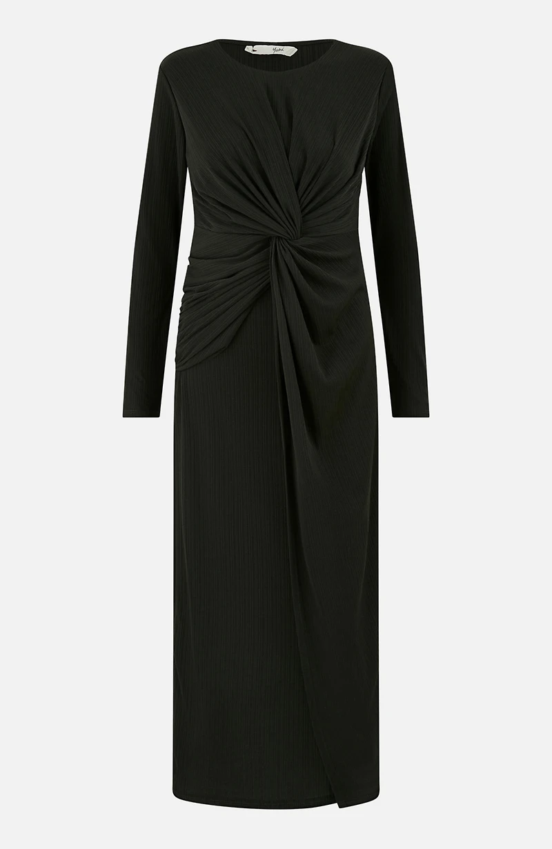 Yumi Women's Midi Fitted Stretch Dress
