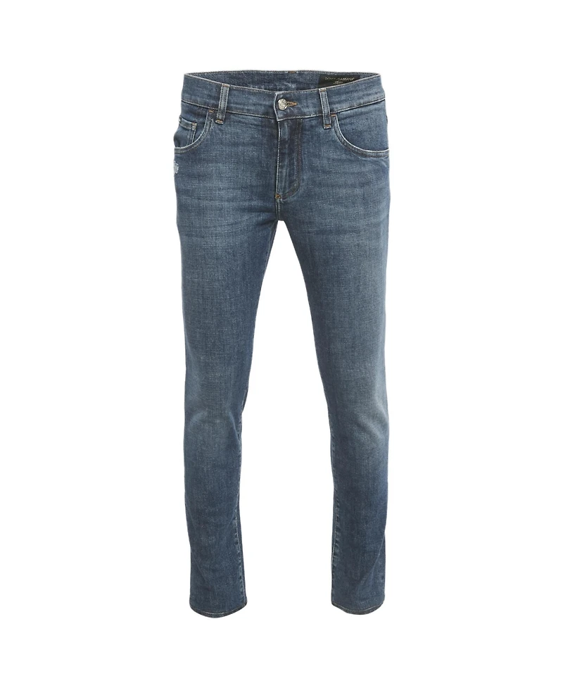 Pre-Owned Dolce & Gabbana Men's Washed Denim Skinny Jeans