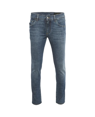 Pre-Owned Dolce & Gabbana Men's Washed Denim Skinny Jeans