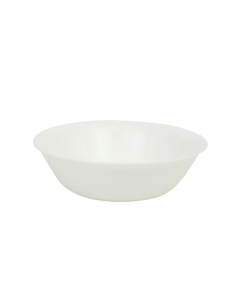 Gibson Home Vanilla Hills 12pc Opal gGass Set, Service for 4 Dinner Plate, Salad Plate and Bowls Chip-Resistant