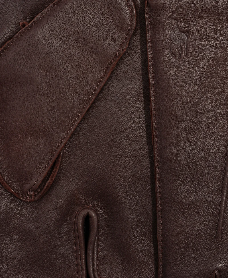 Polo Ralph Lauren Men's Water-Repellent Leather Gloves