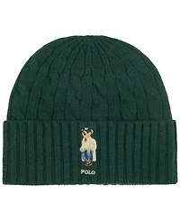 Polo Ralph Lauren Men's Cable Litchfield Bear Beanie Hat