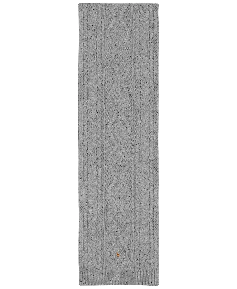 Polo Ralph Lauren Men's Wool Blend Aran Tweed Scarf