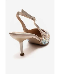 Prologue Shoes women's Yasmina Embellished Stiletto Pump