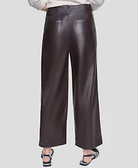 Dkny Jeans Women's High-Rise Cropped Wide-Leg Pants