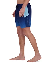 Spyder Men's Ombre Printed Color-Block 7" Volley Swimsuit