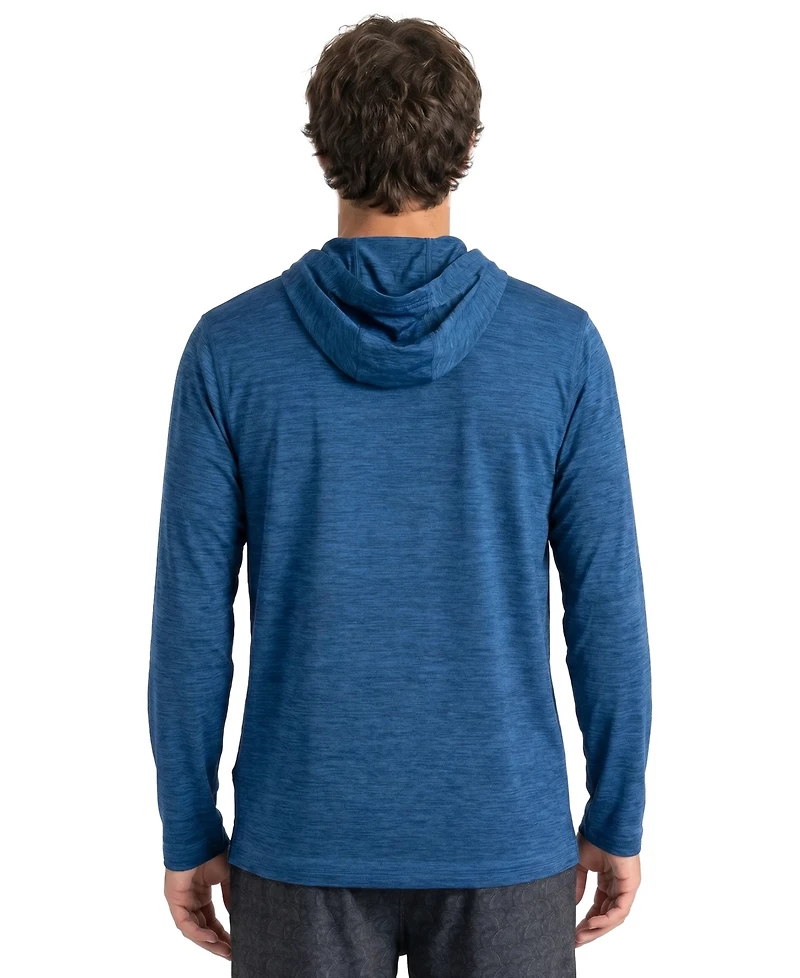 Spyder Men's Classic Heather Hooded Long-Sleeve Rashguard