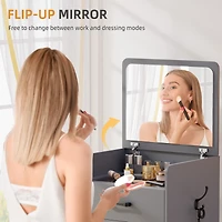 Vlsrka 3 1 Vanity Desk with Flip Top Mirror for Bedroom