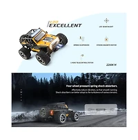 Bruce and Shark 1/22 Scale Rc Crawler - 2WD Brushed Motor with 13.7mph Top Speed and 2.4GHz
