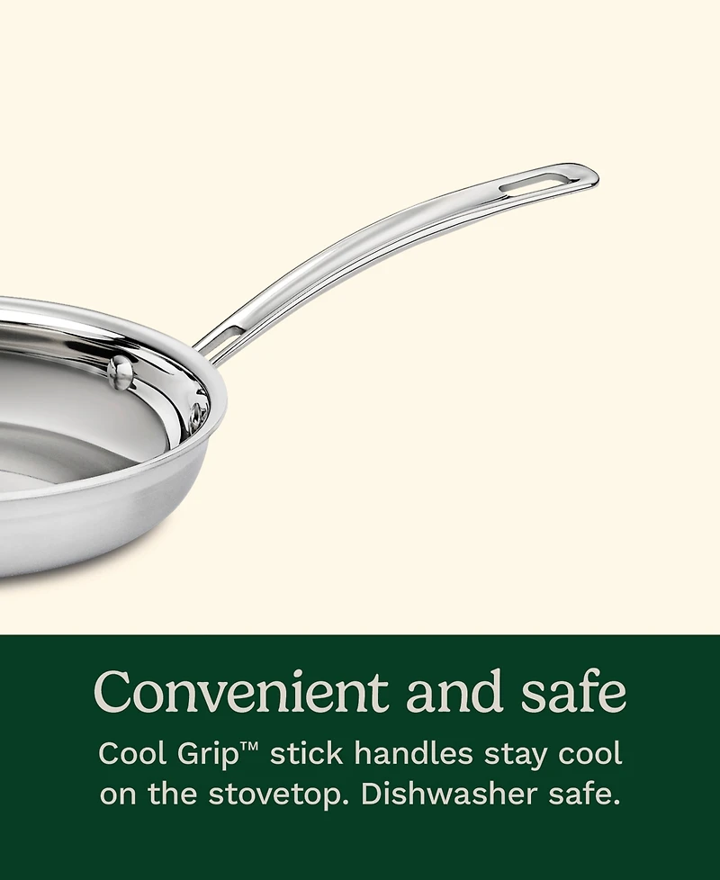 Cuisinart MultiClad Pro Stainless 2-Pc Skillet Set