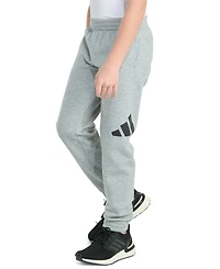adidas Boys' 8-20 Elastic Waistband Essential Fleece Heather Pant