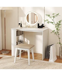 Slickblue Computer Desk with Bookshelf for Small Space Home Office