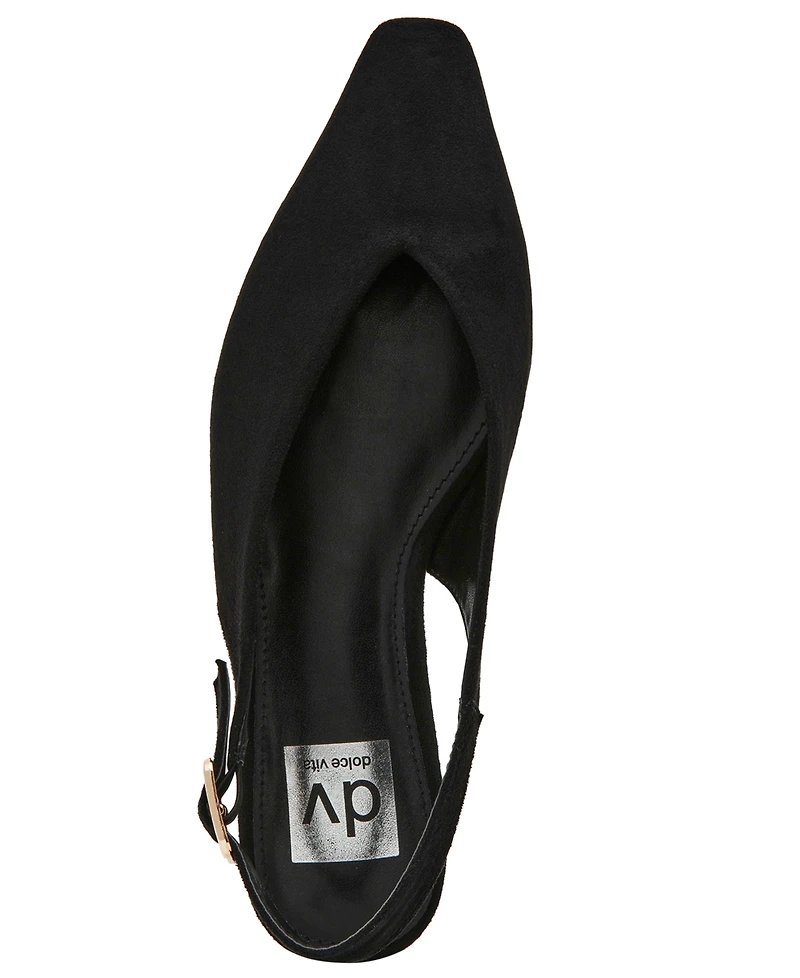 Dv Dolce Vita Women's Renada Snip Toe Slingback Flats