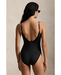 Polo Ralph Lauren Women's Spaghetti Strap One-Piece Swimsuit