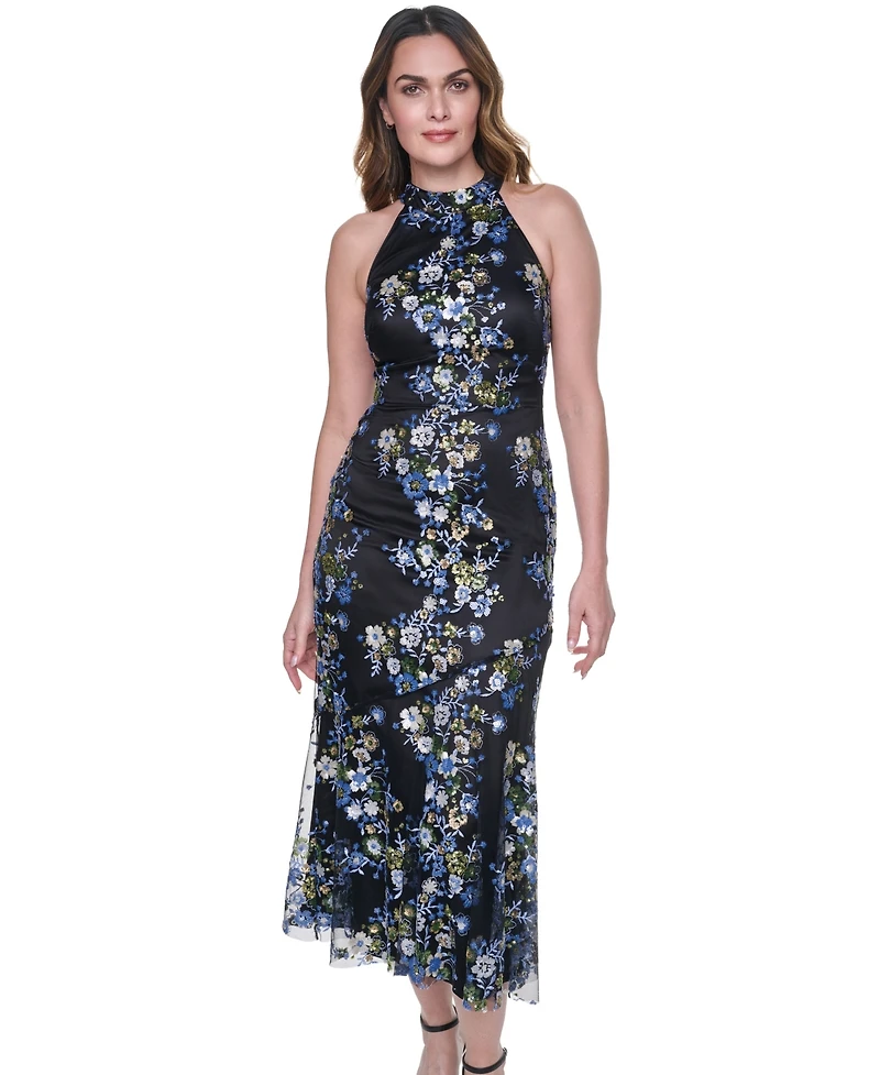 Eliza J Women's Sleeveless Mock Neck Dress