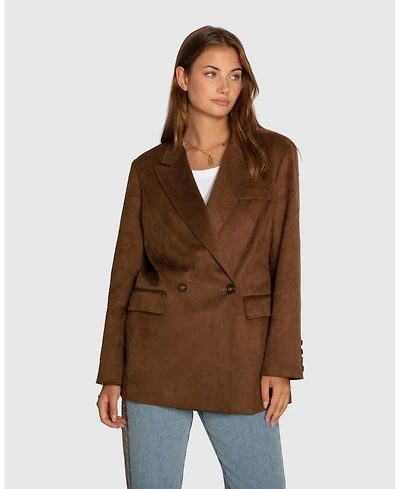 Belle & Bloom Women's Charmer Faux Suede Blazer