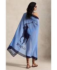 Polo by Ralph Lauren Women's Big Pony Long Scarf Swimsuit Cover Up