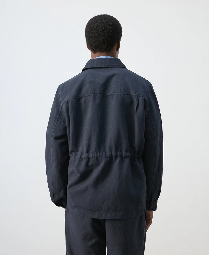 Mango Men's Pockets Lyocell-Linen Jacket