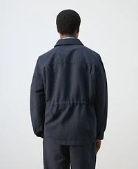 Mango Men's Pockets Lyocell-Linen Jacket
