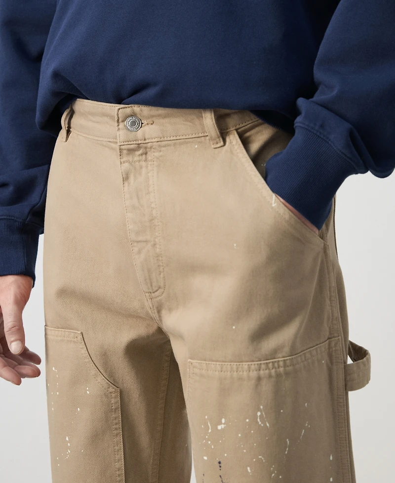 Mango Men's Regular Fit Splatter-Effect Jeans