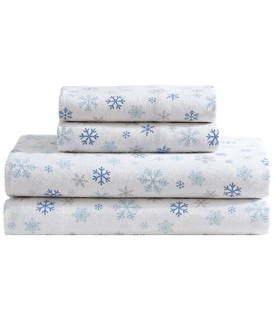 Winter Nights Cotton Flannel Queen Sheet Set