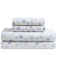 Winter Nights Cotton Flannel Queen Sheet Set