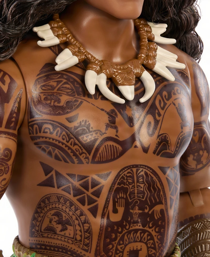 Disney Princess Moana & Maui Fashion Doll Set, Live-Action Movie Inspired, Removable Outfits with 4 Accessories, for Ages 3+