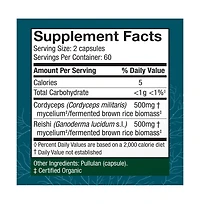 Host Defense CordyChi Capsules - Energy & Immune Support Supplement