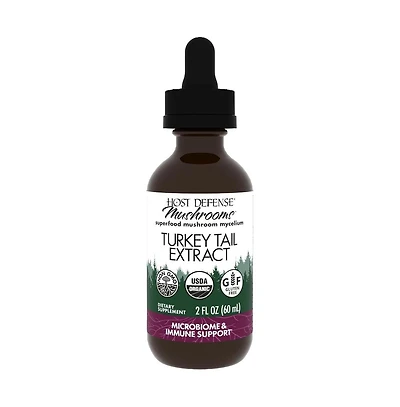 Host Defense Turkey Tail Extract - Digestive Health & Immune Response Support Supplement