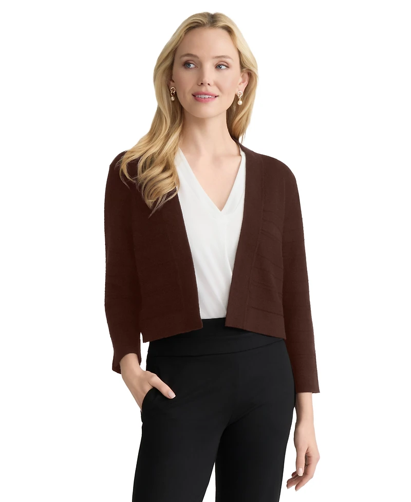 Jones New York Women's Cotton-Blend Cropped Shrug