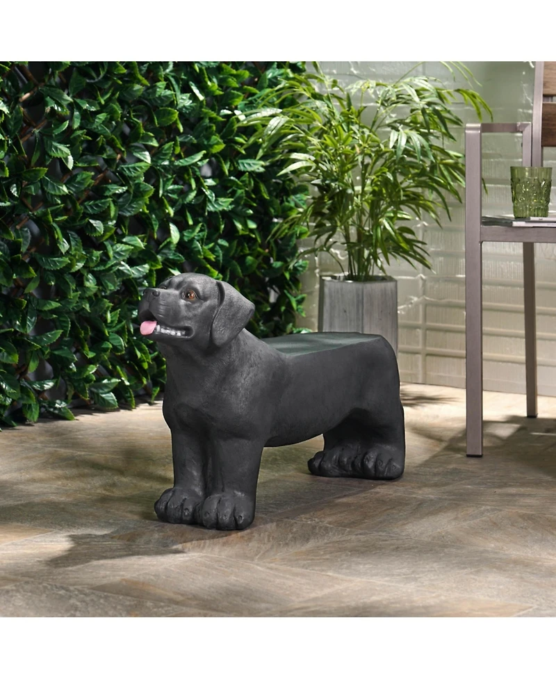 Flynama Labrador Dog-Design Outdoor Bench