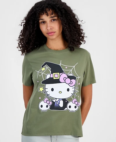 Sanrio Juniors' Hello Kitty Witch Crewneck Tee